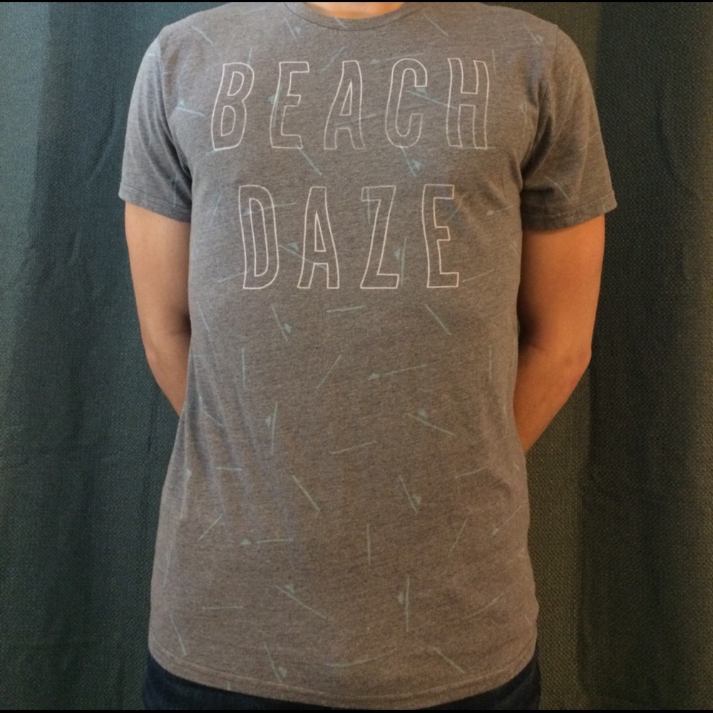 Grey graphic tee Hollister
