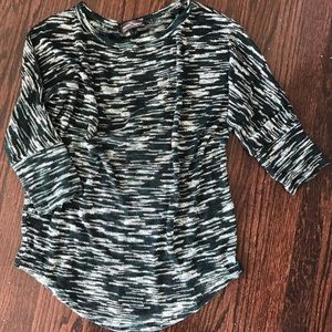 Space Dye Dolman Sleeve Knit Top