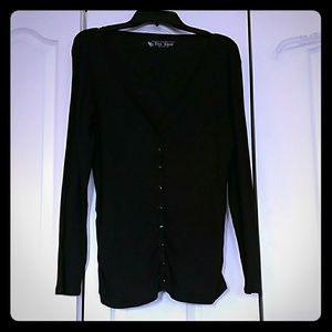 Long sleeve ribbed shirt