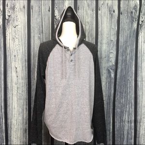 Route 66 Long Sleeve hoodie black and grey L