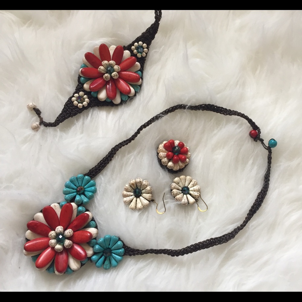 Handmade beautiful flower set