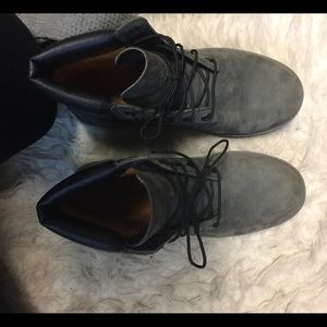authentic grey timberland boots