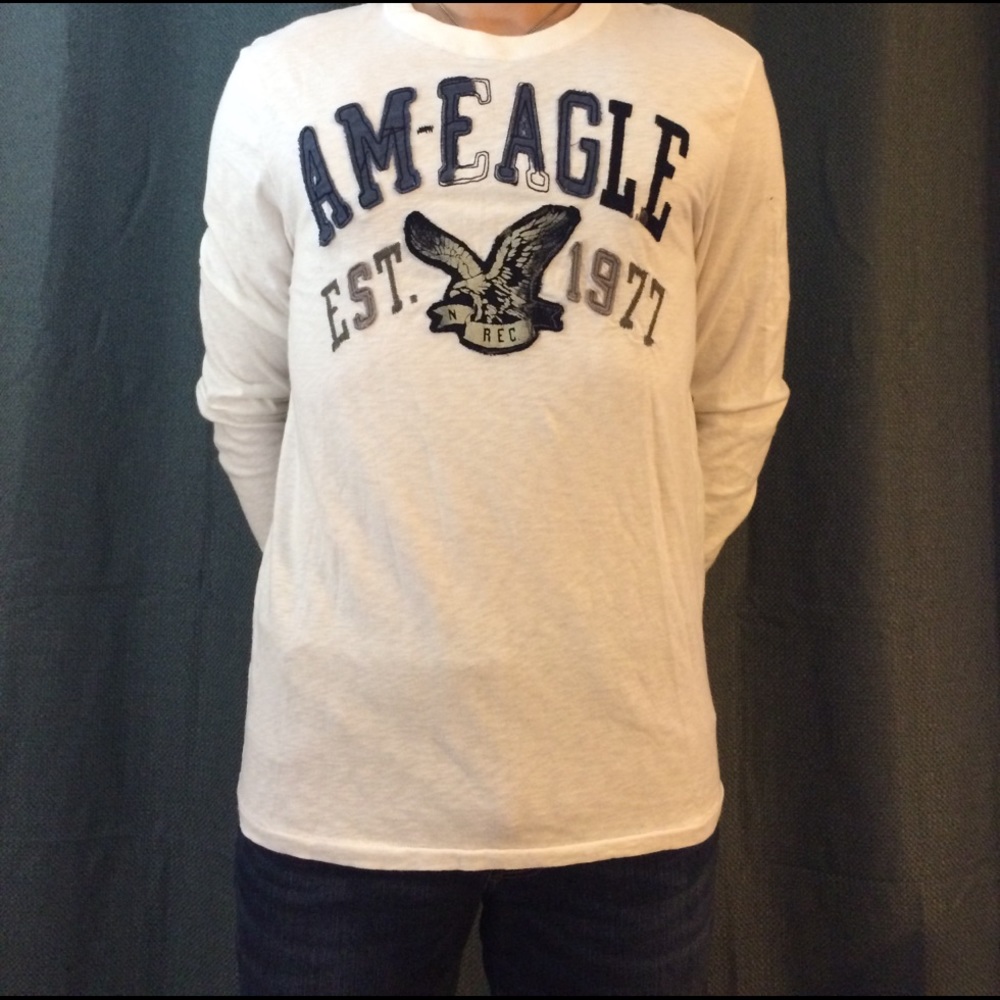 White long sleeve American Eagle tee(Men's)