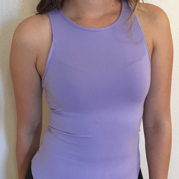 •LAST ONE• Lilac High Neck Racerback Tank - Picture 5 of 6