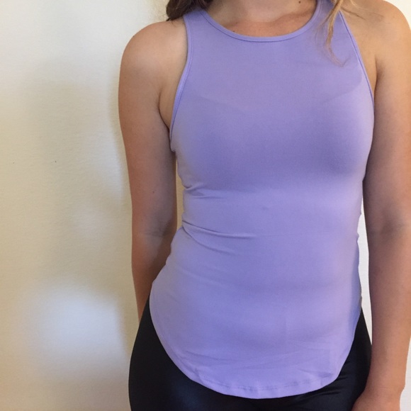 •LAST ONE• Lilac High Neck Racerback Tank - Picture 6 of 6