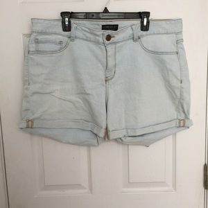 light blue shorts