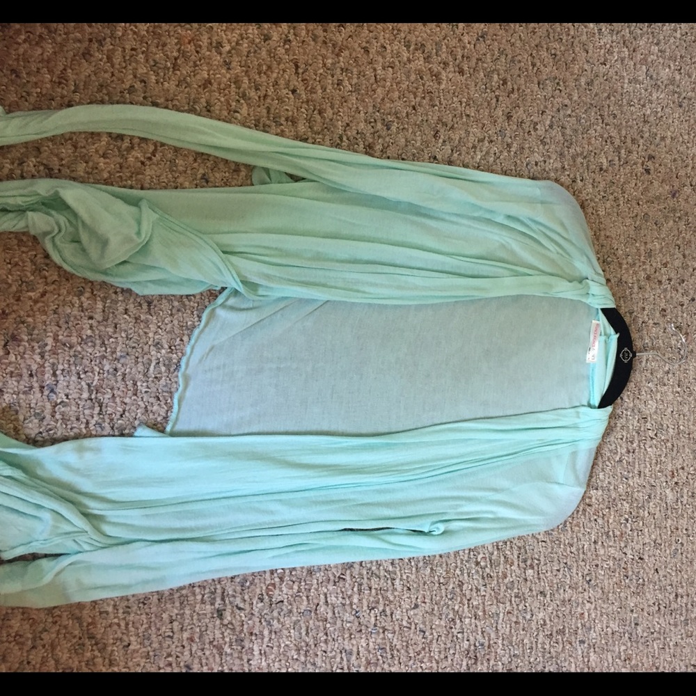 Turquoise cardigan