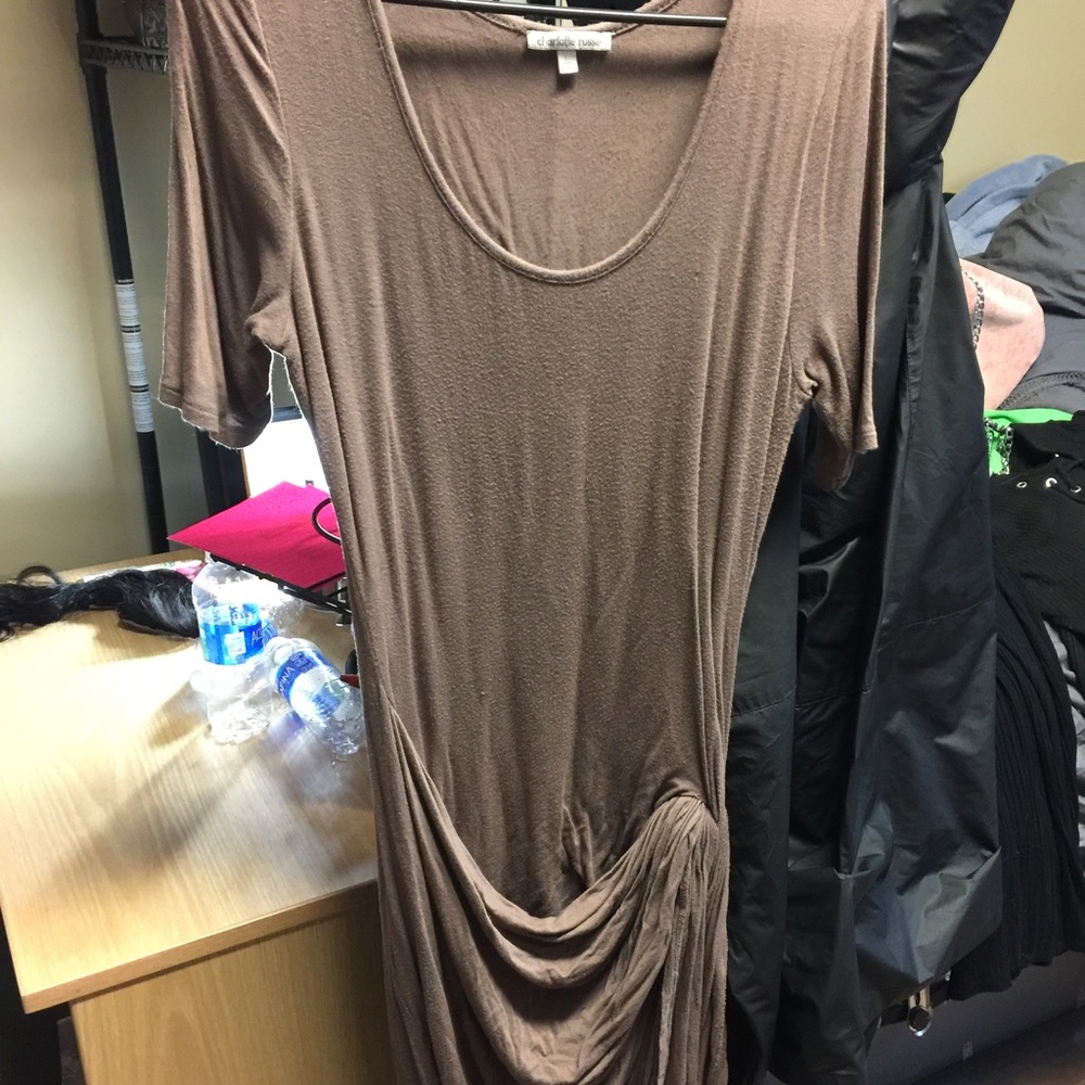 Tight fitting draping dress from charlottes Russe