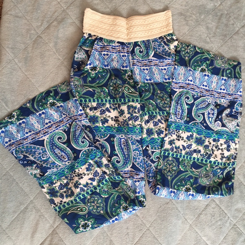 🎉1 Day Sale🎉Bohemian Flowy Paisley Pants