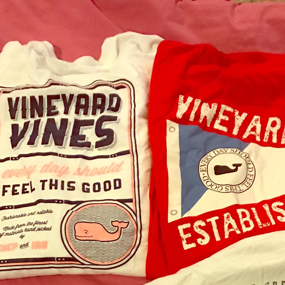 Two VV LS tees