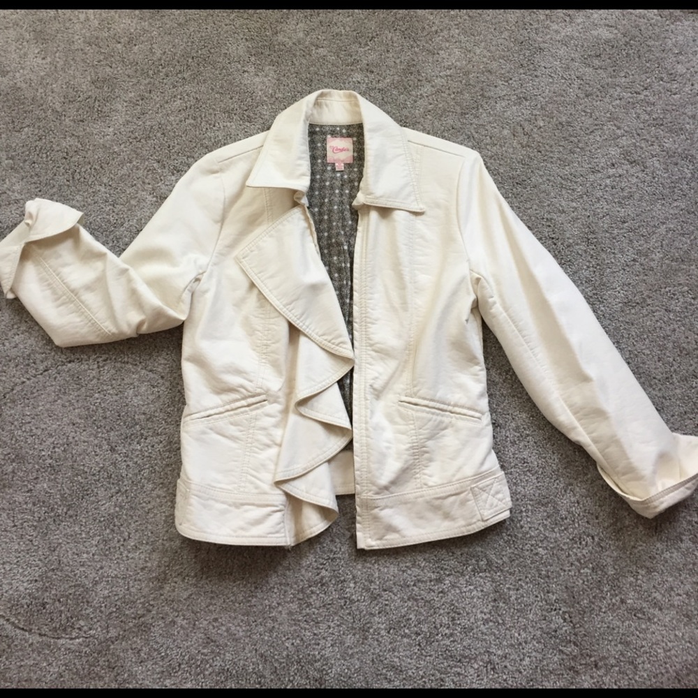 Faux leather jacket