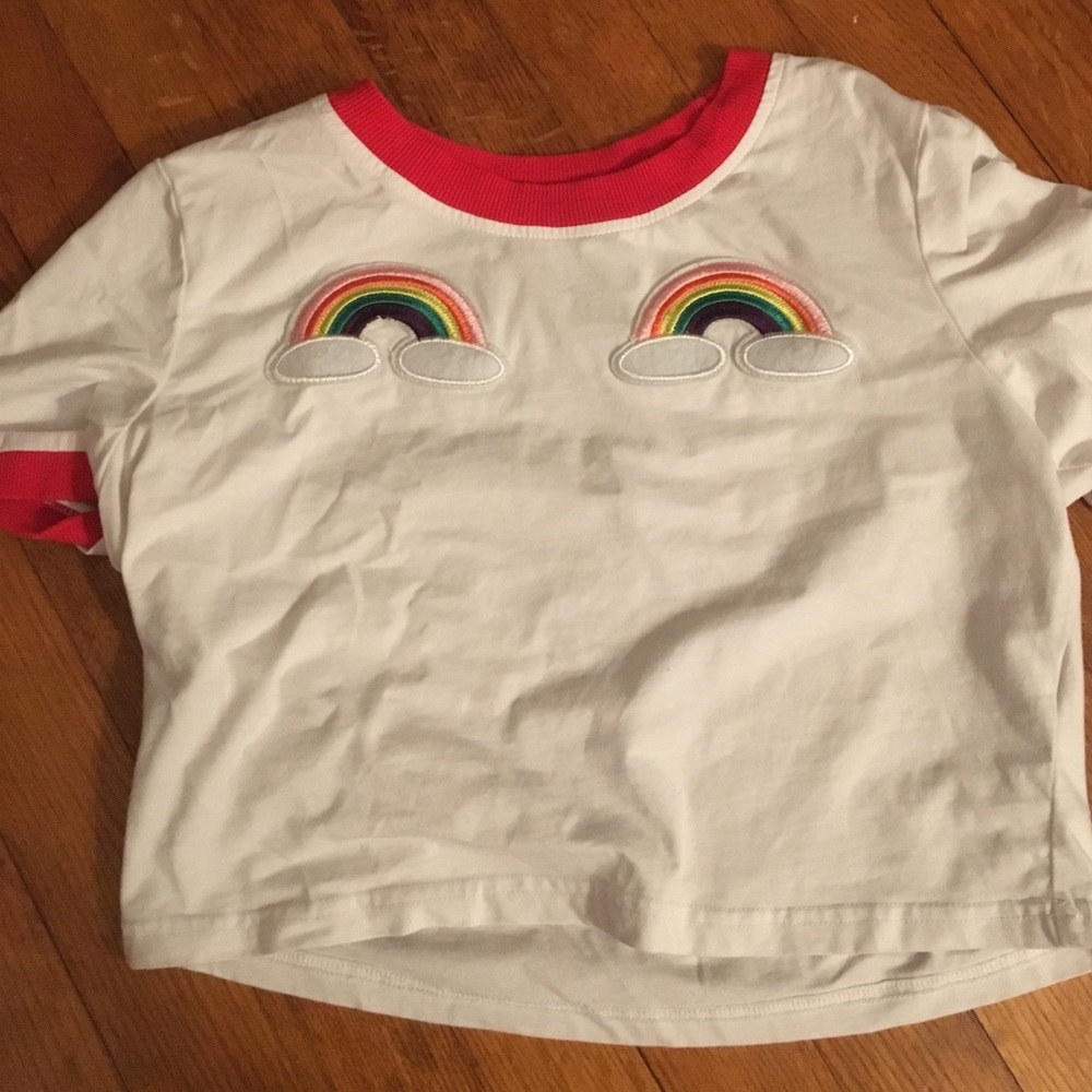 Rainbow crop top