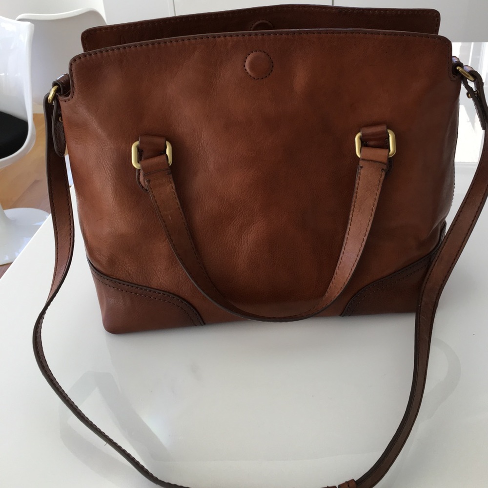 Frye leather satchel bag