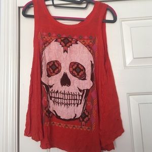 Daydreamer LA Skull Open Back Tank Top