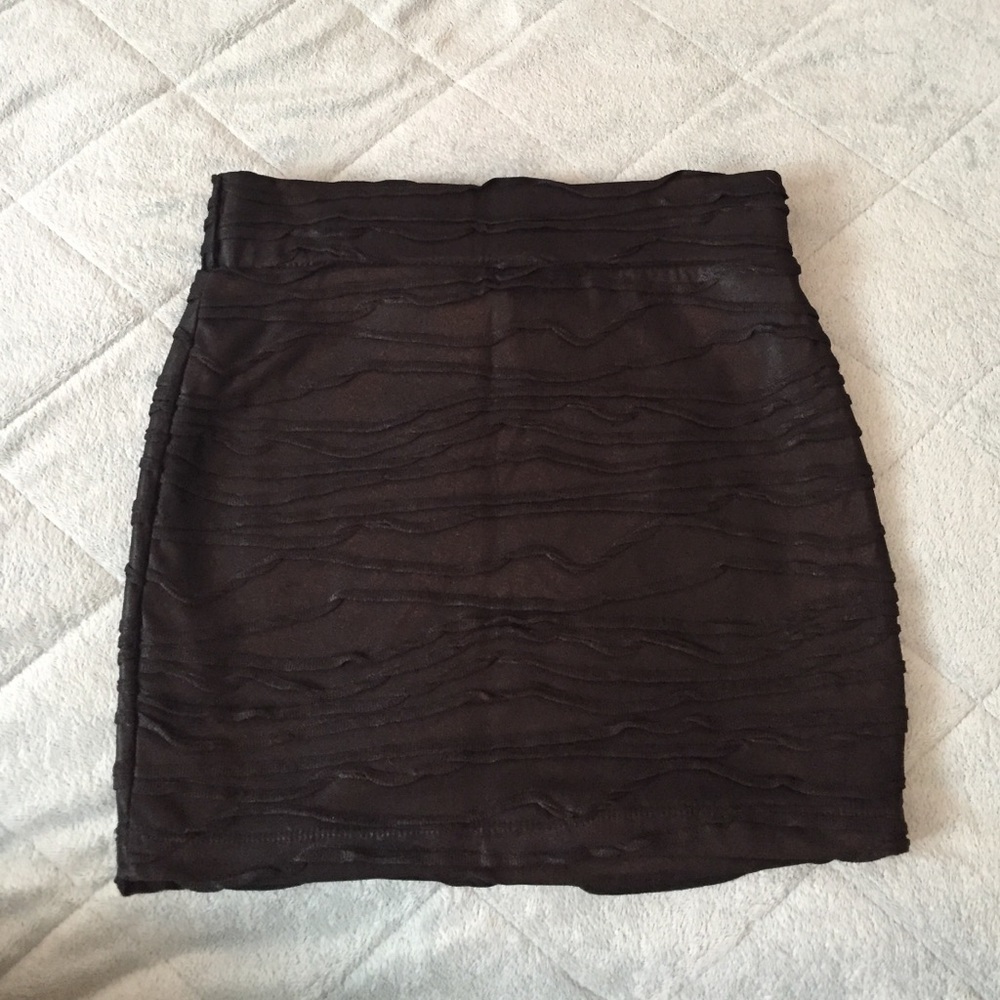 Black  Bodycon Miniskirt