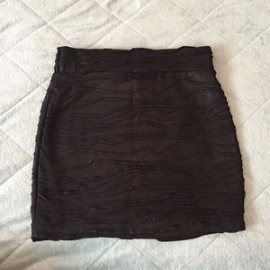 Black  Bodycon Miniskirt