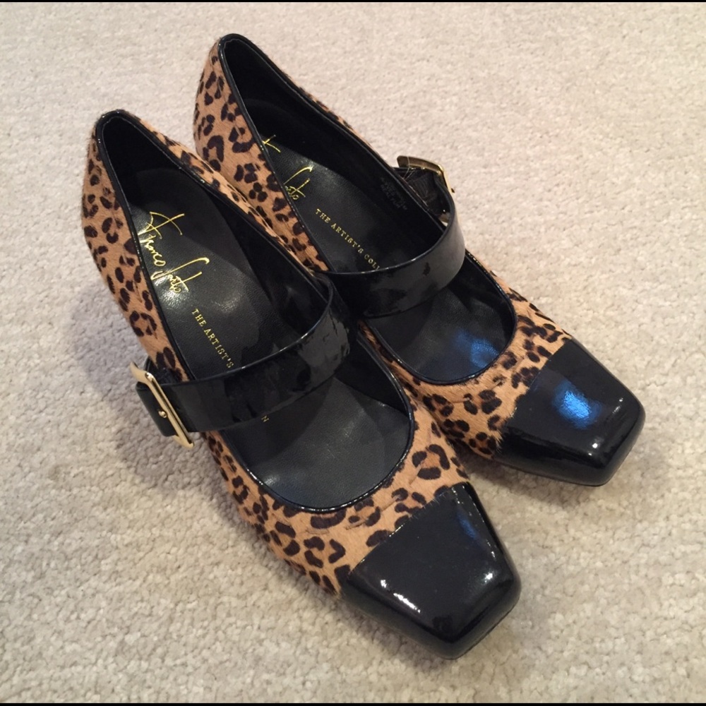Franco Sarto Artist Collection Calf Hair Heels