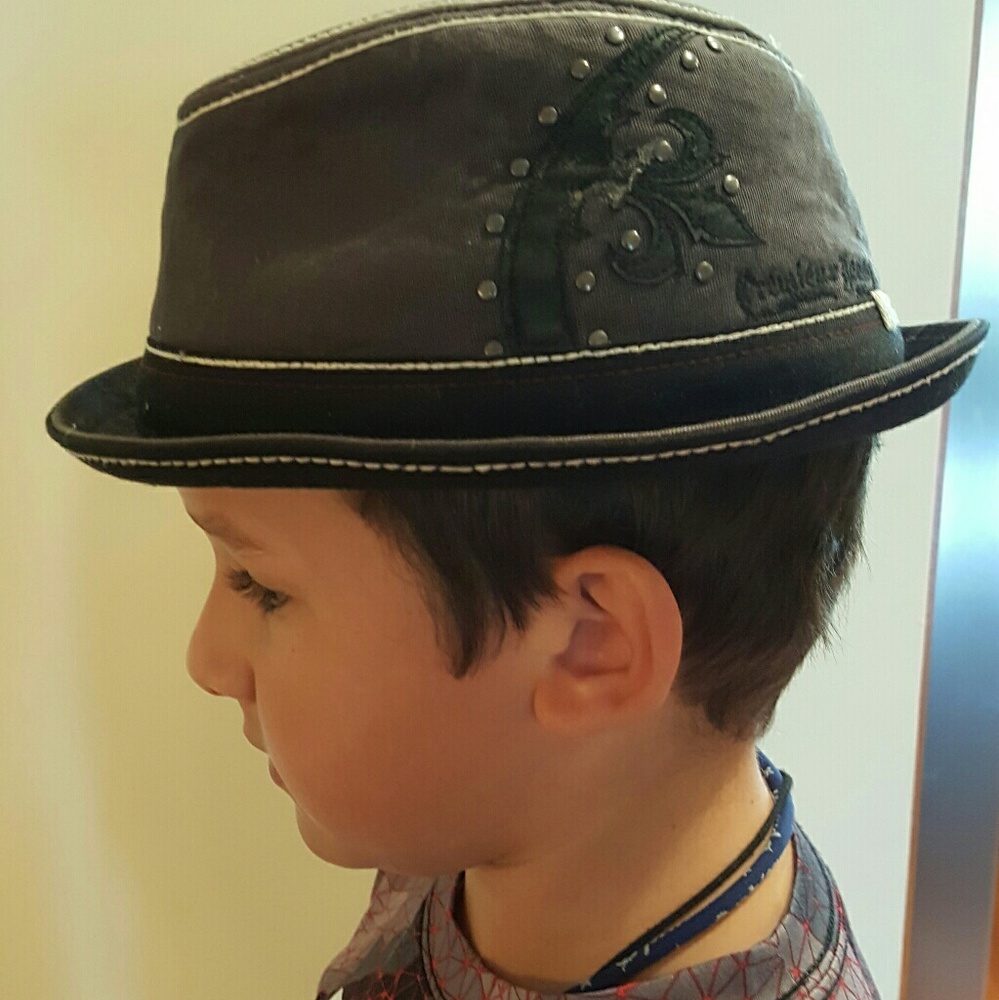 Cremieux Fedora Grey Denim Hat