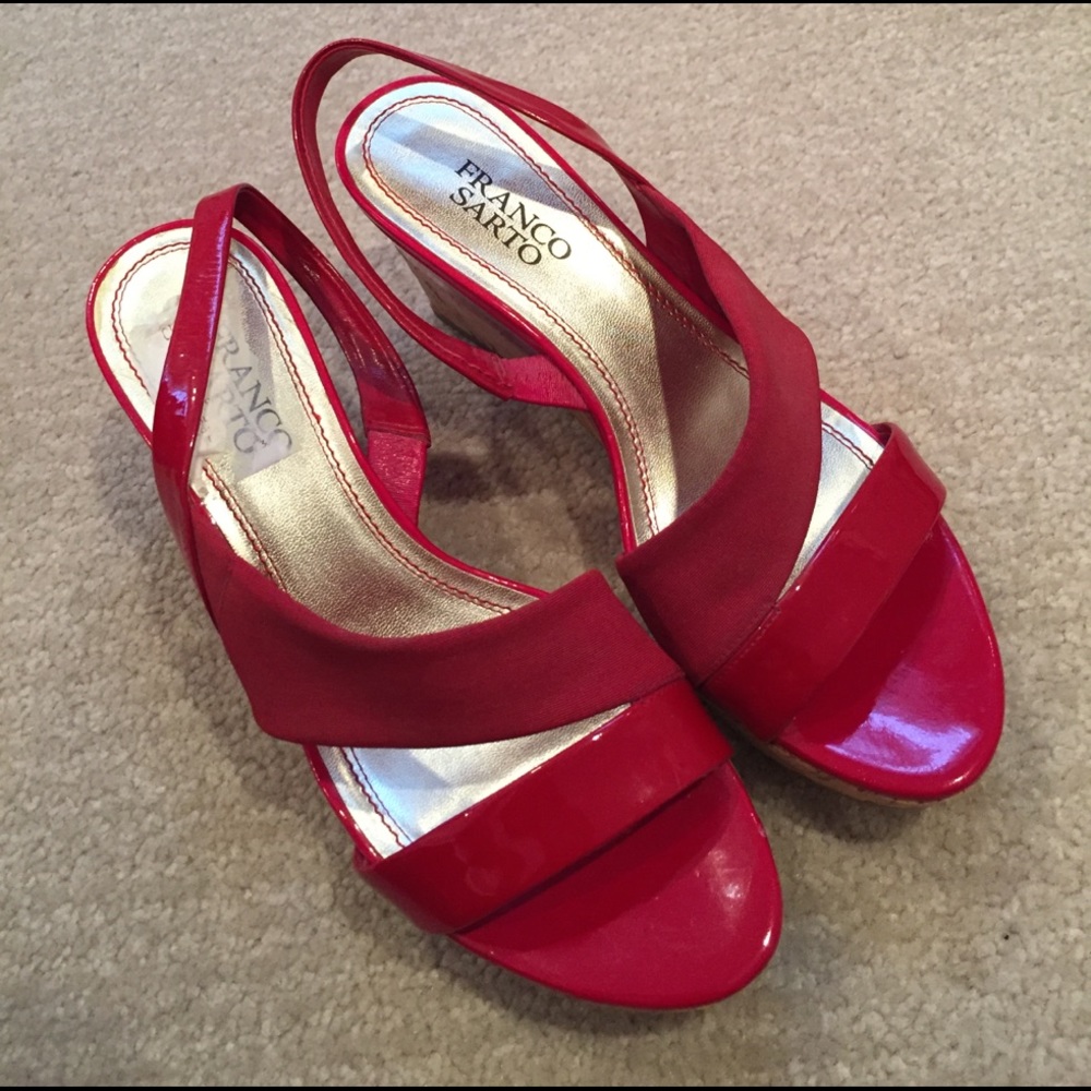 Franco Sarto Platform Cork Sandals