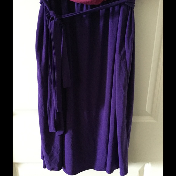 Colorblock Fuchsia & Purple Dress - Picture 3 of 6