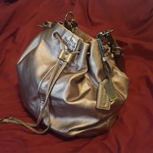 Coach Madison Leather Marielle Drawstring Bag