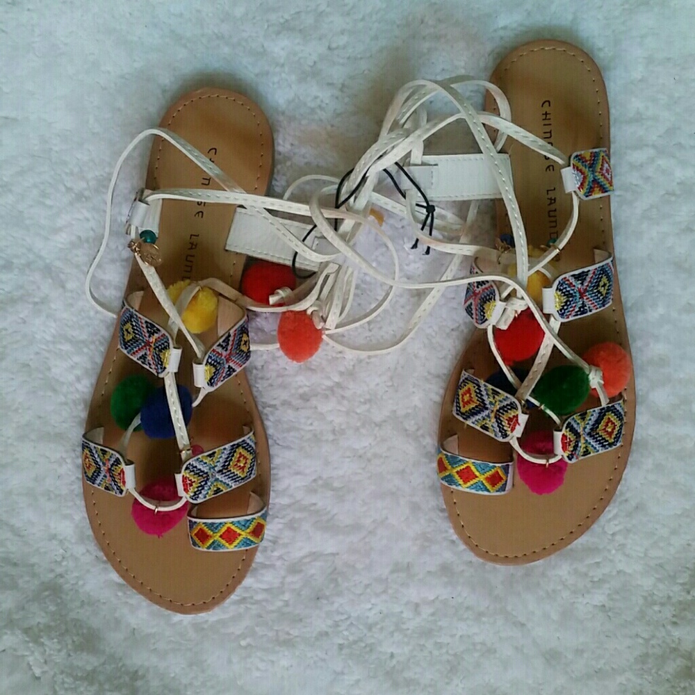 (FINAL PRICE) Chinese Laundry Posh Sandals (White) - Picture 3 of 3