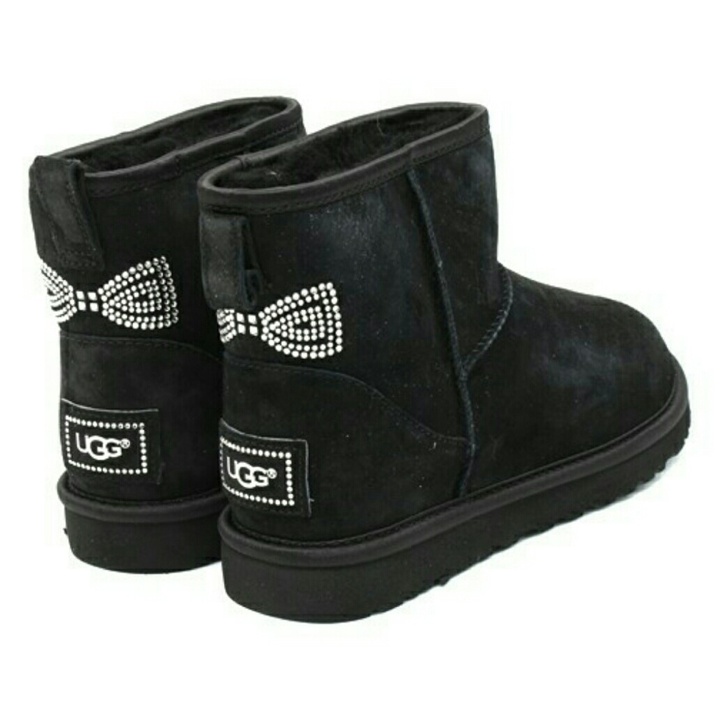 Ugg Mini Bow Crystal Short Booties Ladies/Girls