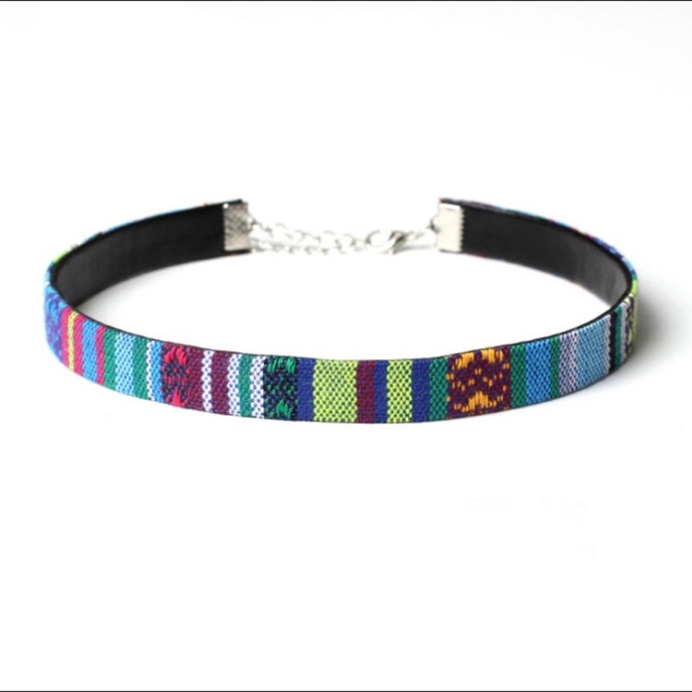 Embroidery Choker Necklace