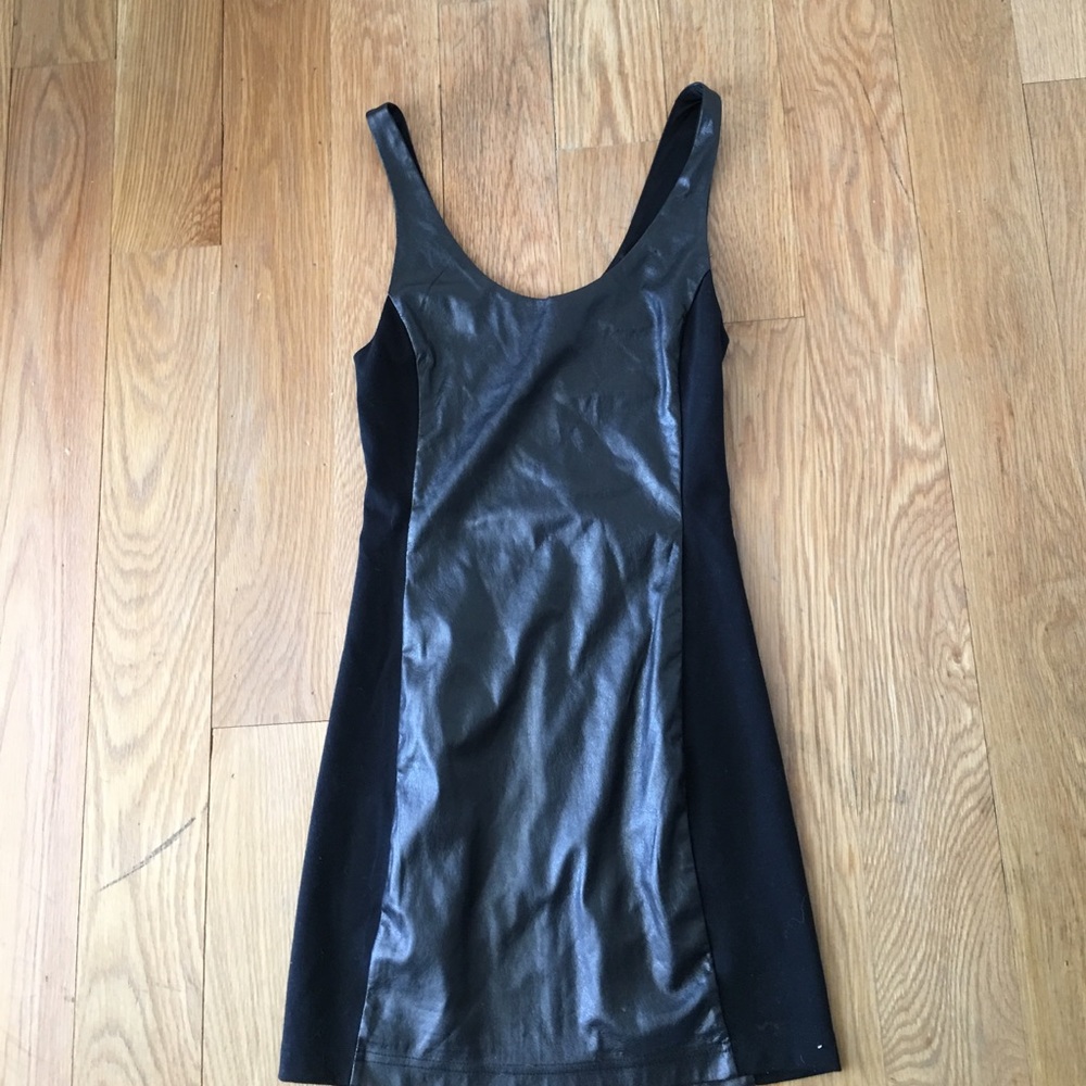 Free People pleather mini dress