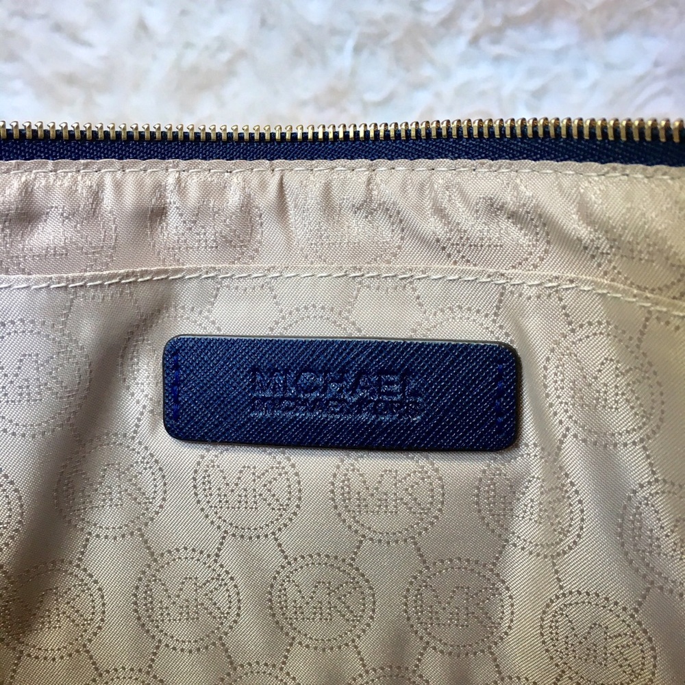 Michael Kors Selma Stud-Trim Saffiano Clutch - Picture 6 of 7