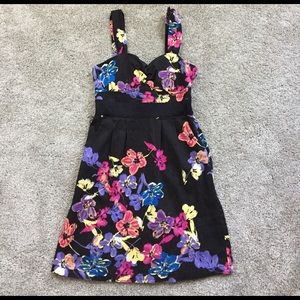 Black floral dress