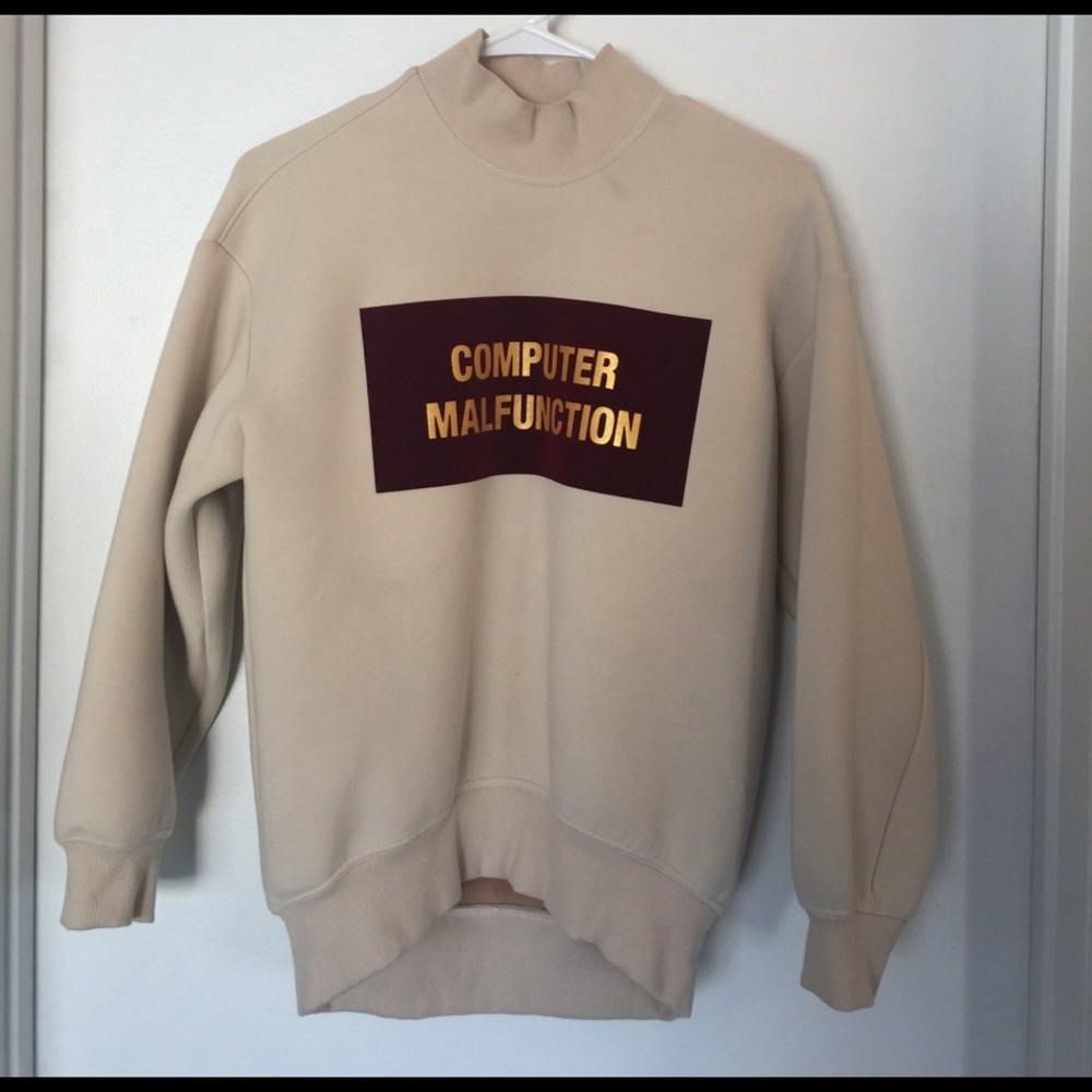 Mo & co "computer malfunction" sweatshirt