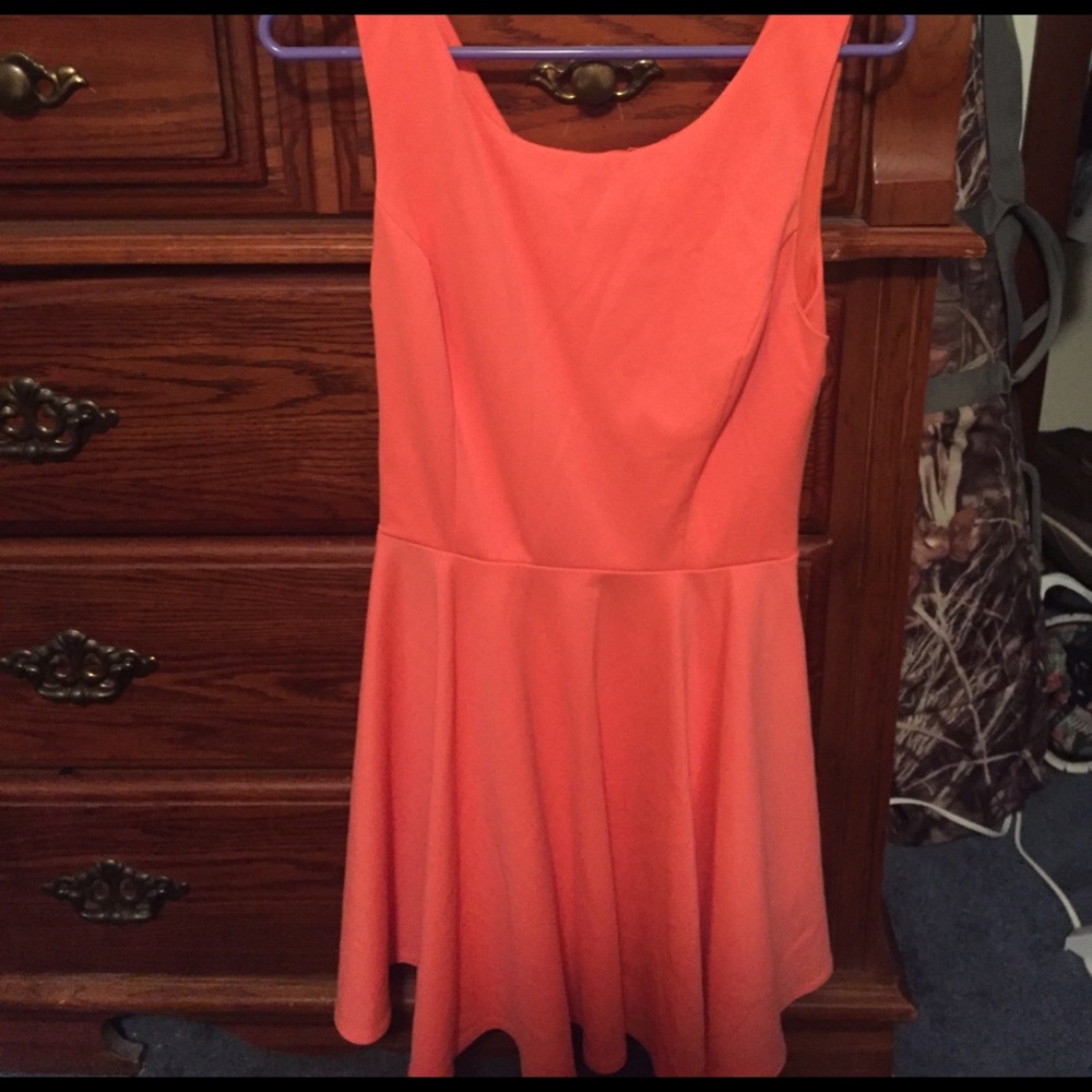 Neon Coral Dress