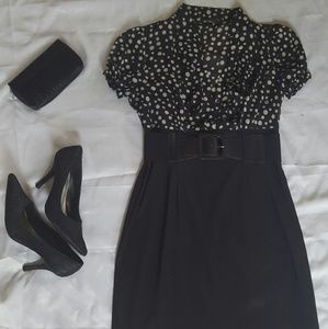 ALYX Polka-dot and Black Belted Dress