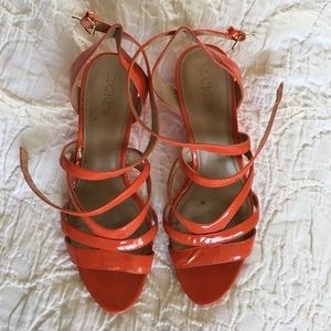 JCrew Patent Leather Wedges