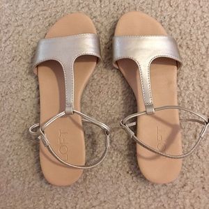Gold loft sandals