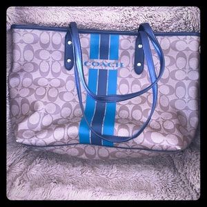 Large coach purse tote