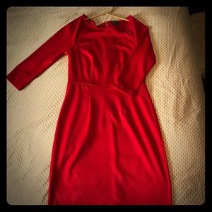 Red 3/4 sleeve dress from the limited!