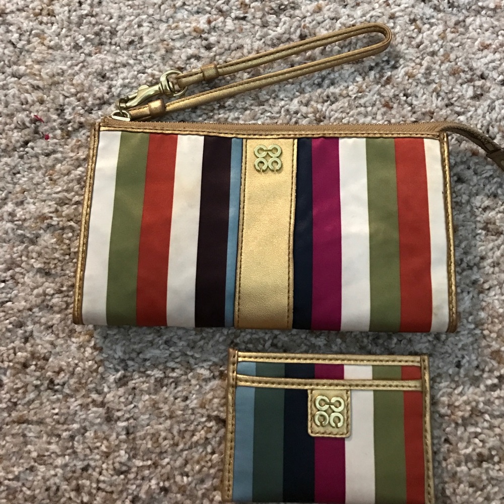 Coach clutch set wallet