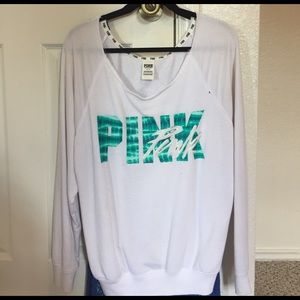 1/2 off VS pink off the shoulder top!