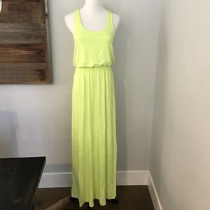 Lime/yellow maxi dress