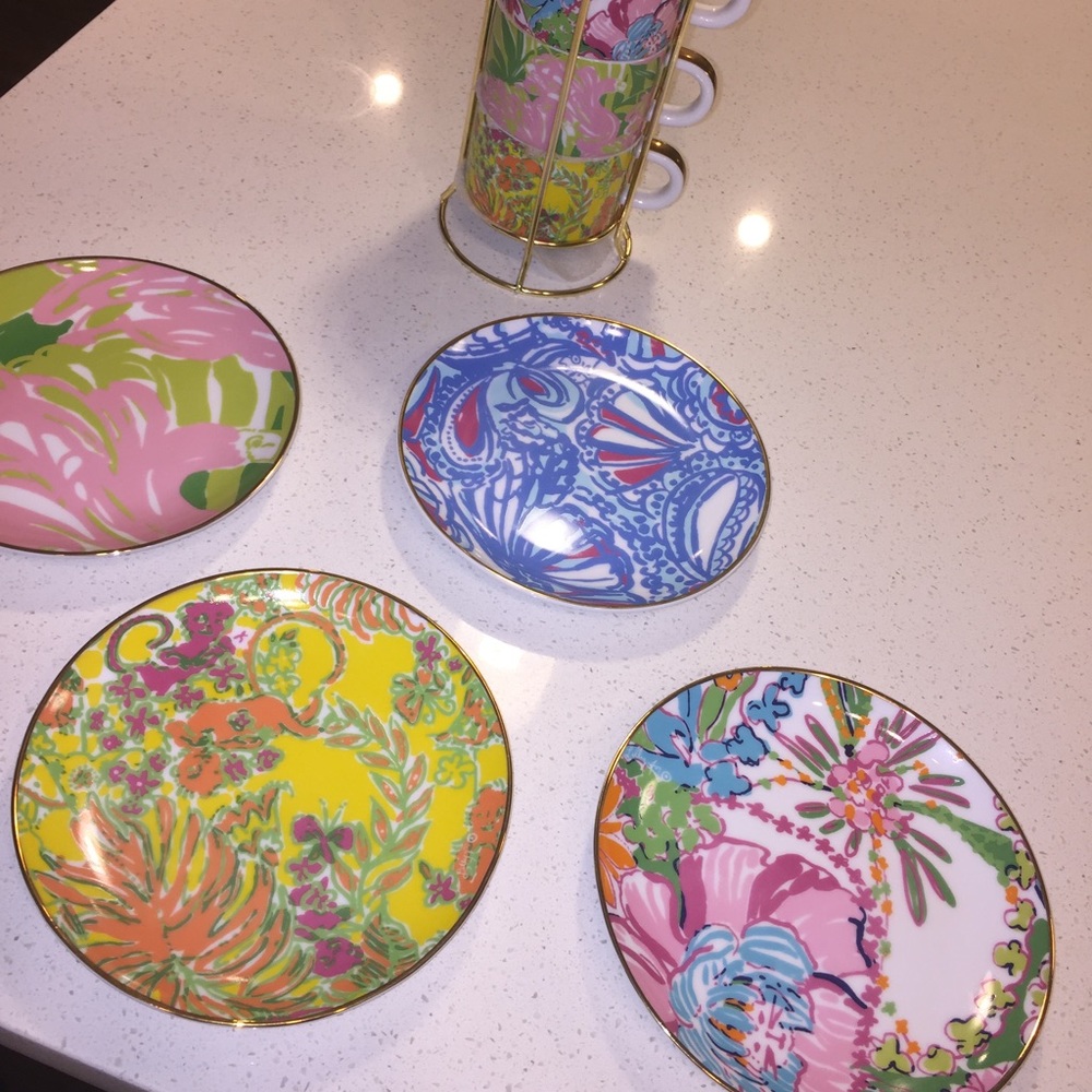 Lilly Pulitzer for target mugs plates set bundle