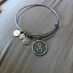Alex and Ani silver "S" bangle