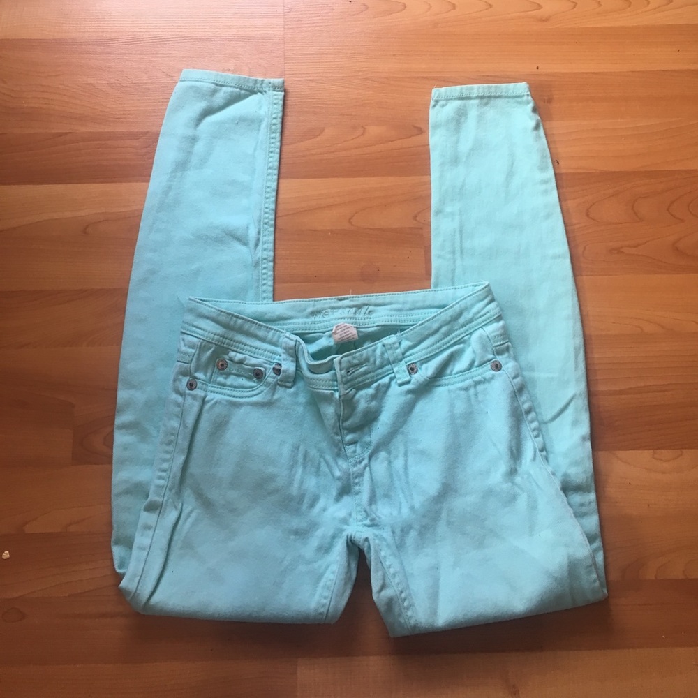 Mint green wet seal skinny jeans