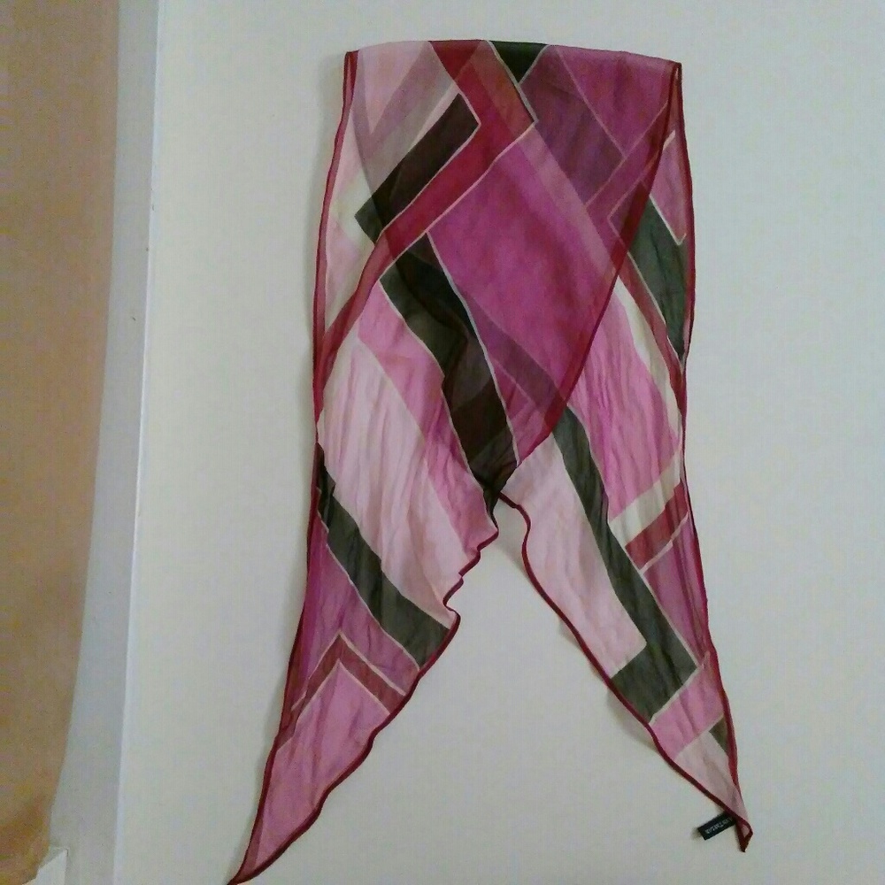 Ann Taylor 100 percent Silk Skinny Scarf Headwrap