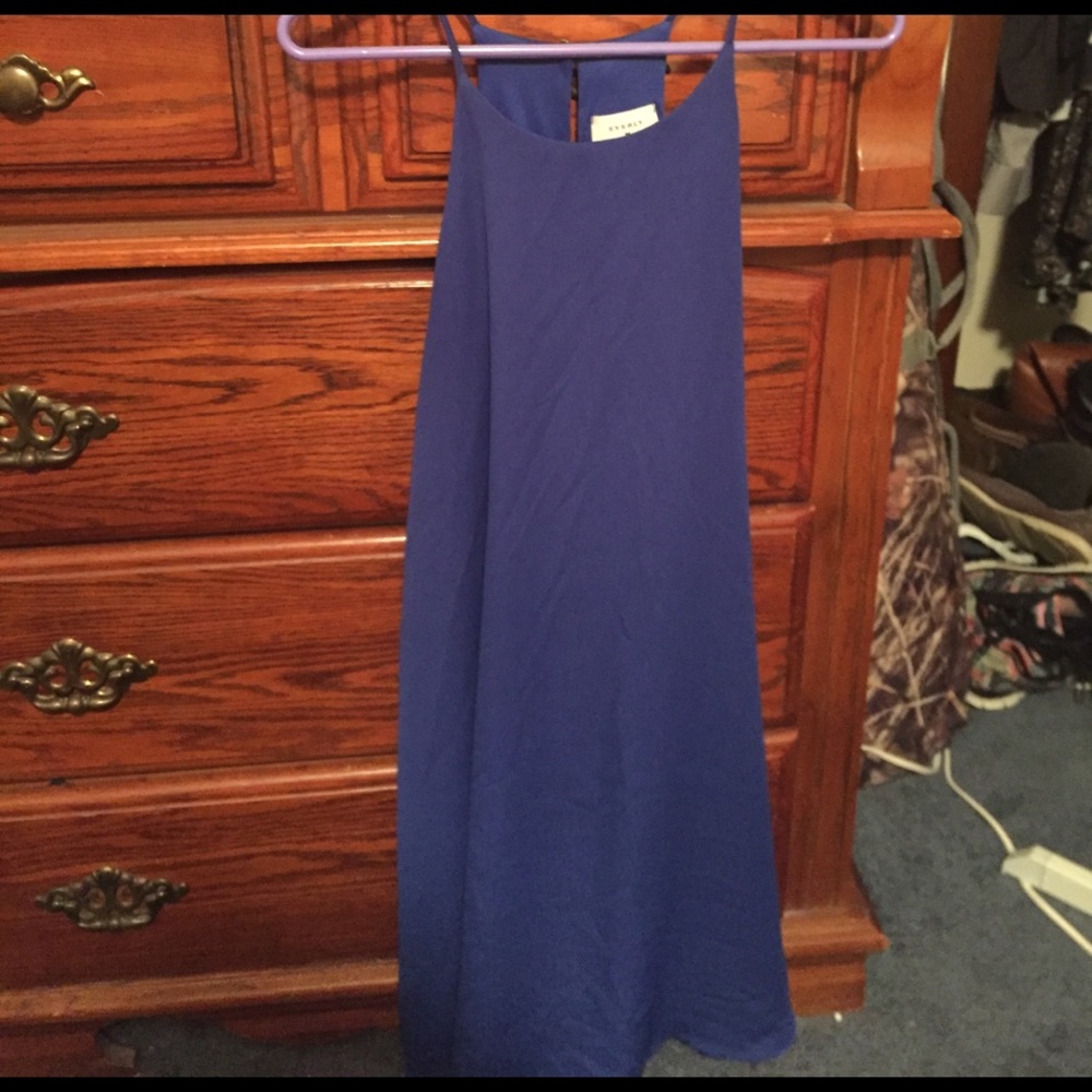 Strapping Blue Sleeveless Dress