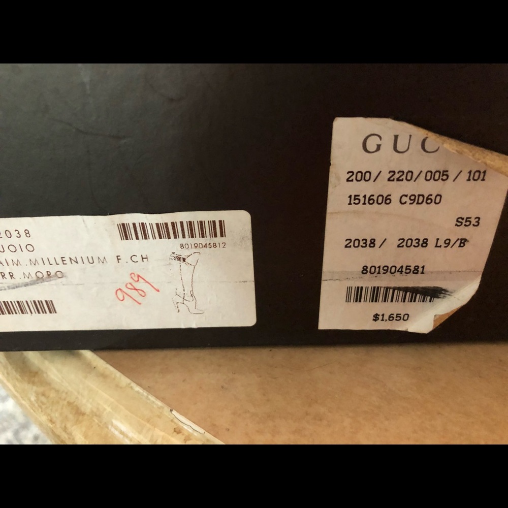 Gucci boots brown croc band top - Picture 3 of 8