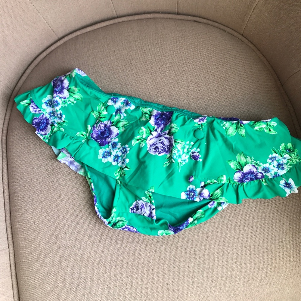 Seafolly Rococo Rose skirted pant bikini *NWT*