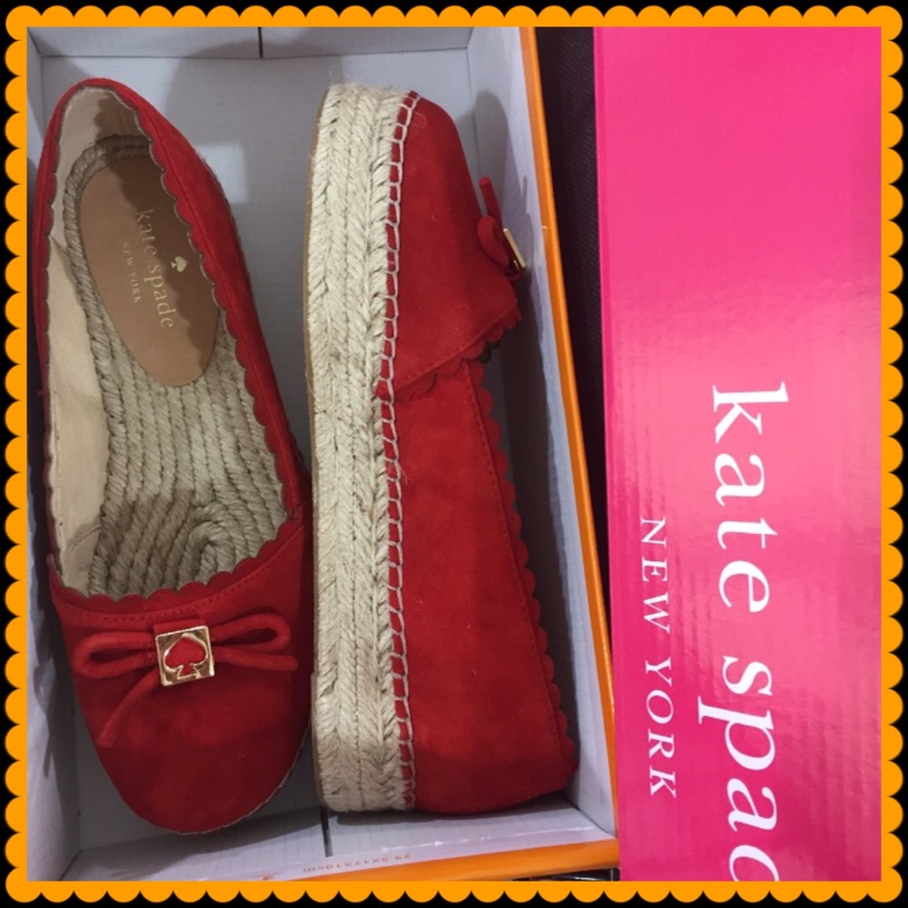 ❌UNAVAILABLE❌Kate Spade red espadrilles - Picture 2 of 4
