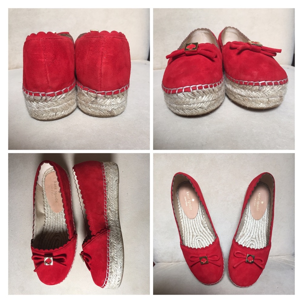❌UNAVAILABLE❌Kate Spade red espadrilles - Picture 3 of 4